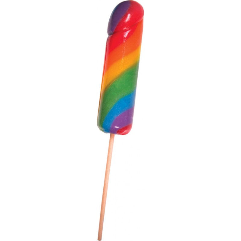 Jumbo Rainbow Cock Pops 6pc Display