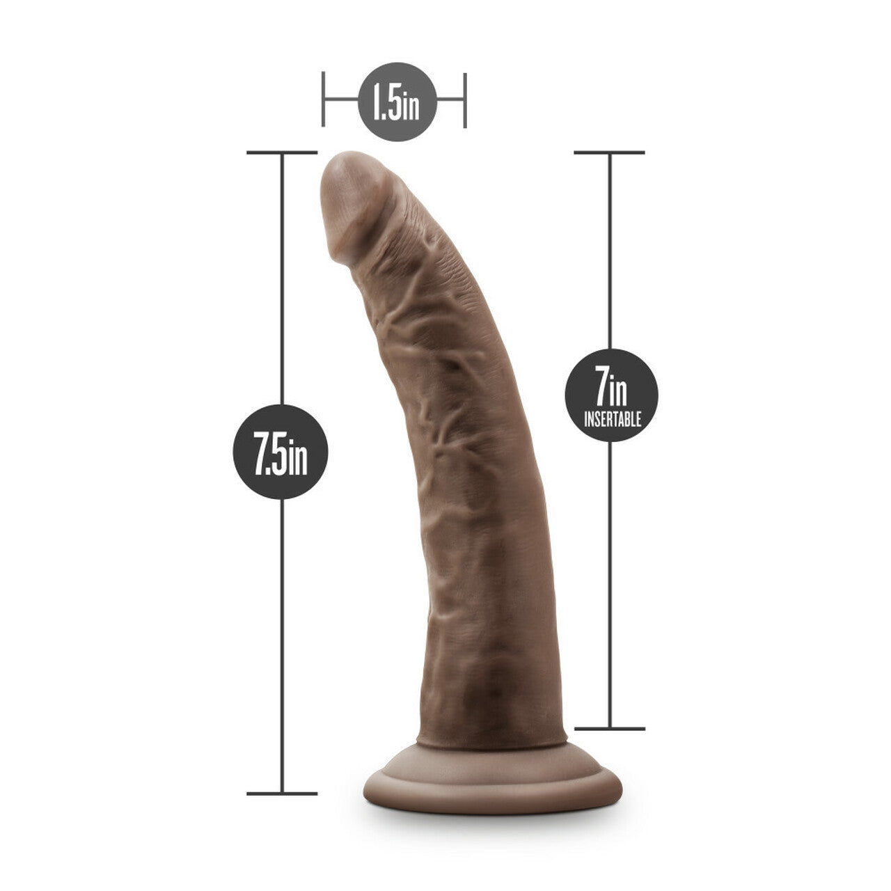 Dr. Skin Glide 7.5in Self Lubricating Dildo