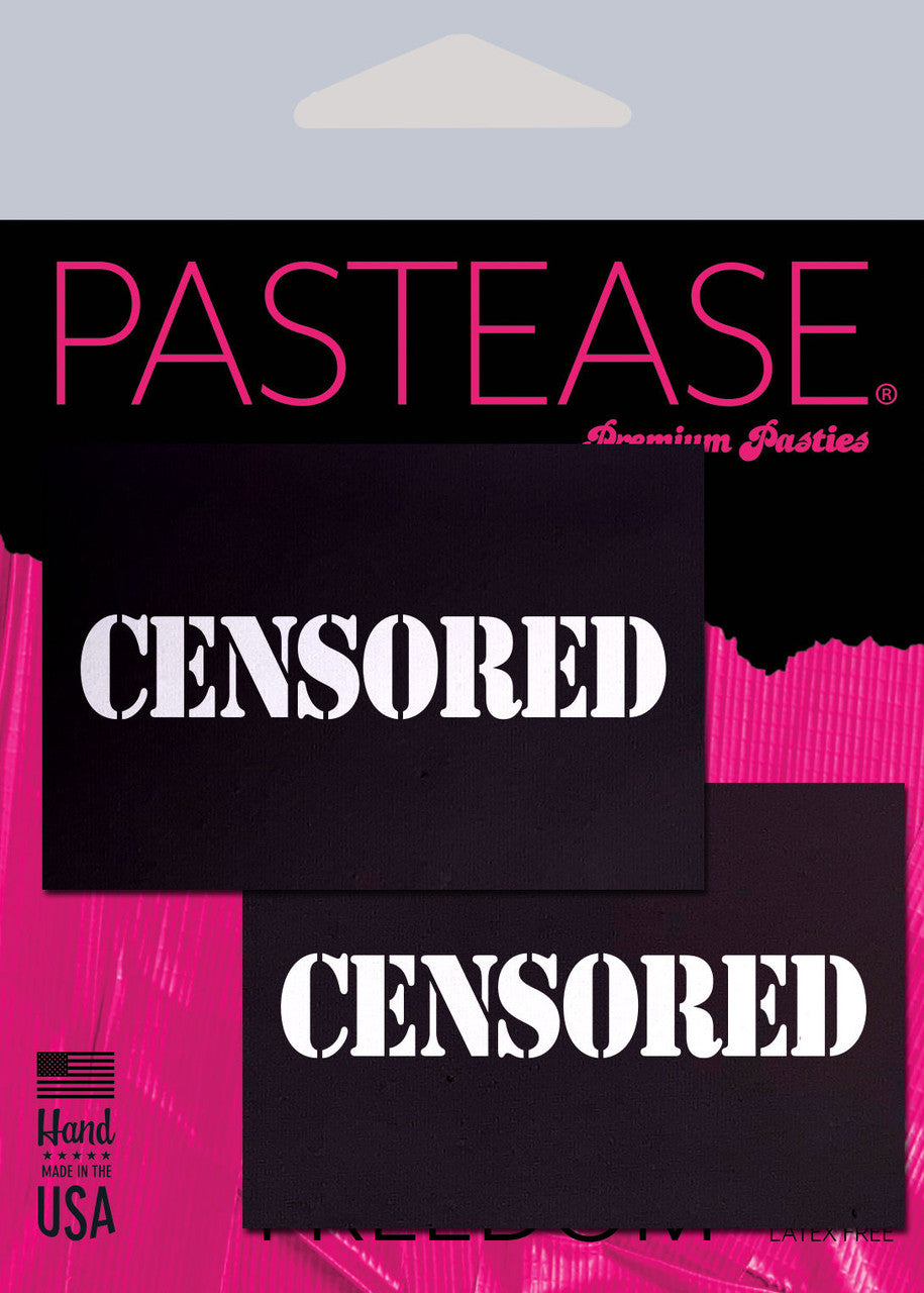 Pastease Black Censor Bars