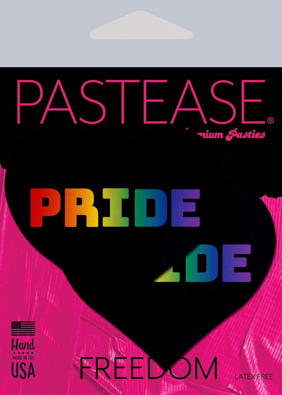 Pastease Rainbow Pride Black Hearts