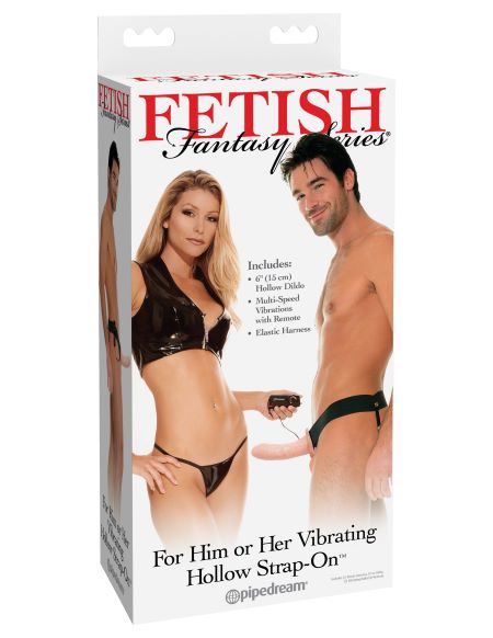 Fetish Fantasy Hollow Strap On For Him Or Her Vibratin