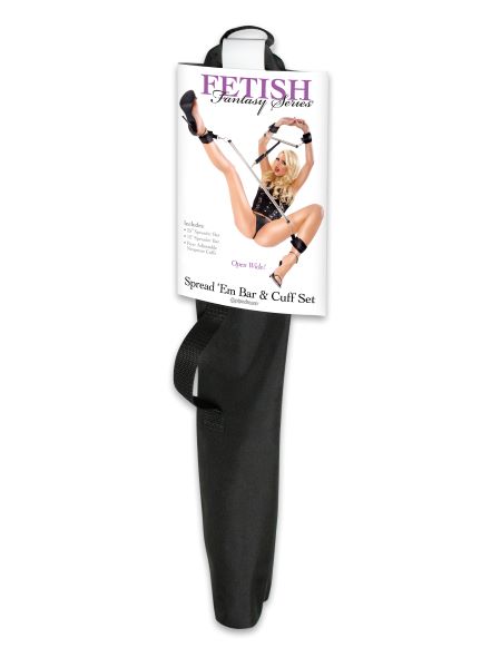 Fetish Fantasy Spread Em Bar & Cuffs Set