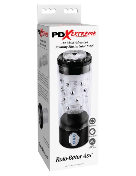 Pdx Extreme Roto Bator Ass Clear/black
