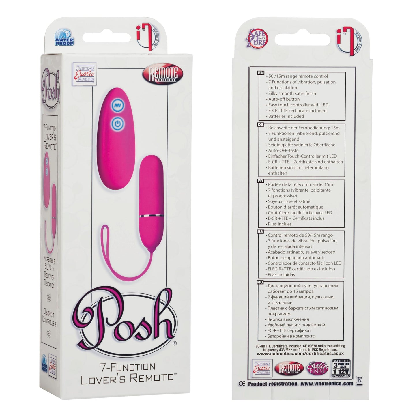 Posh 7 Function Lovers Remote