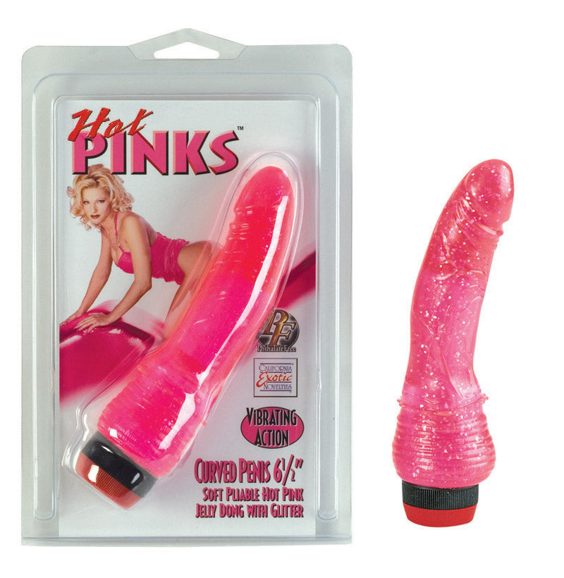 Hot Pinks Curved Penis In