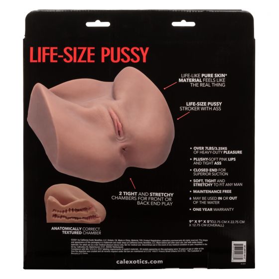 Stroke It Life-size Pussy Brown