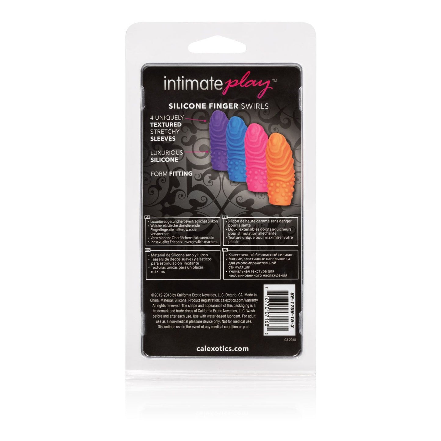 Posh Silicone Finger Teasers Swirl
