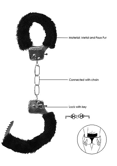 Beginner's Furry Handcuffs W/ Quick Release Button