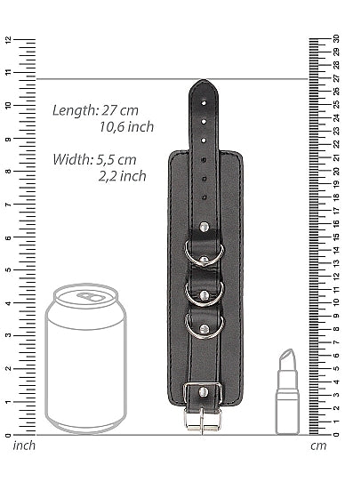 Bonded Leather Hand Or Ankle Cuffs W/ Adjustable Straps