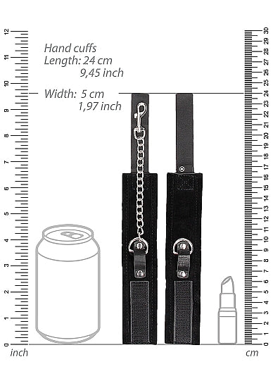 Velcro Collar W/ Leash And Hand Cuffs W Adjustable Straps
