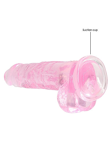 Real Cock 8in Realistic Dildo W/ Balls
