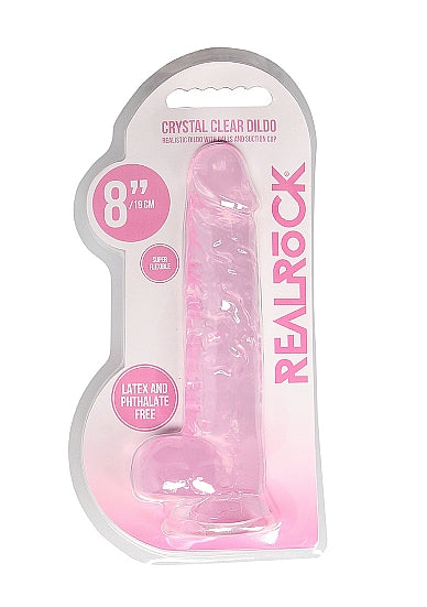 Real Cock 8in Realistic Dildo W/ Balls