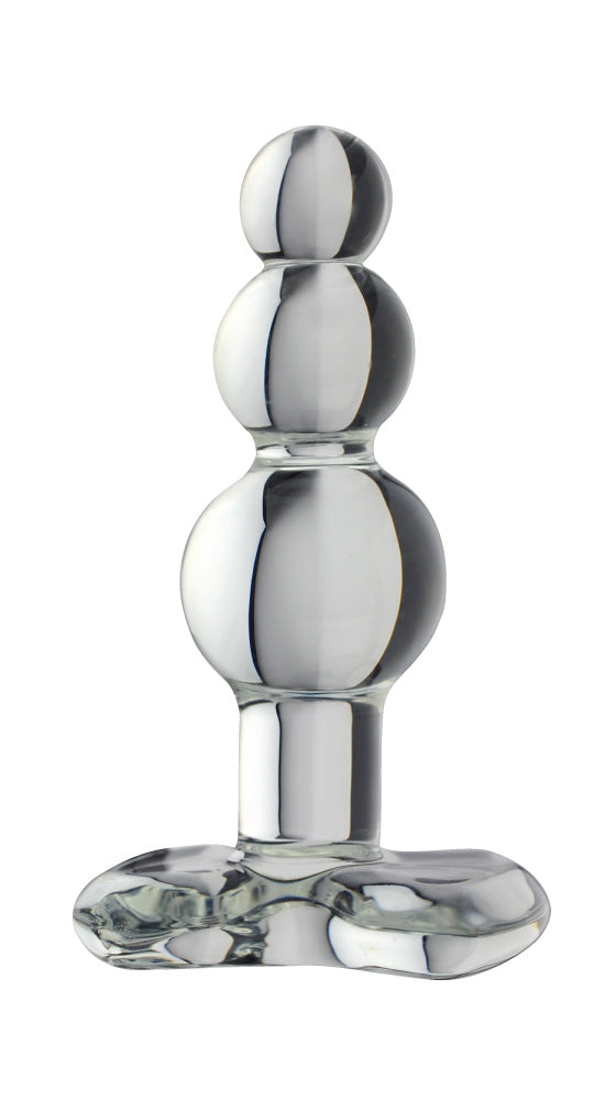 Beaded Anal Plug Clear Vybrant Keene Beaded Anal Plug Clear Vybrant Keene
