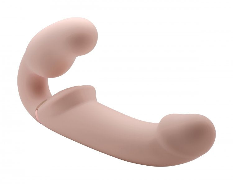 Strap U 10x Evoke Ergo-fit Inflatable & Vibrating Strapless Strap-on Flesh
