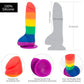 Addiction 100% Silicone Justin 8 Rainbow "