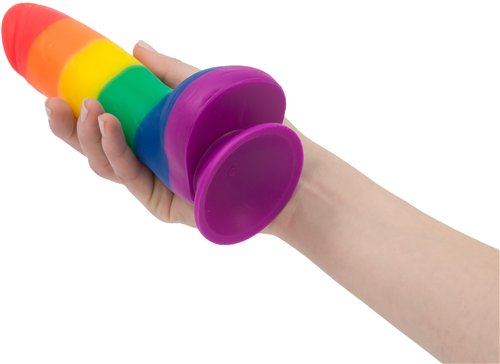 Addiction 100% Silicone Justin 8 Rainbow "