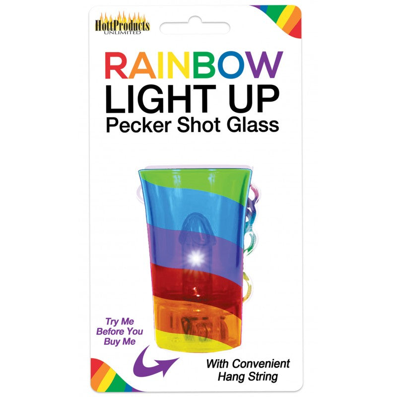 Light Up Rainbow Pecker Shot Glass