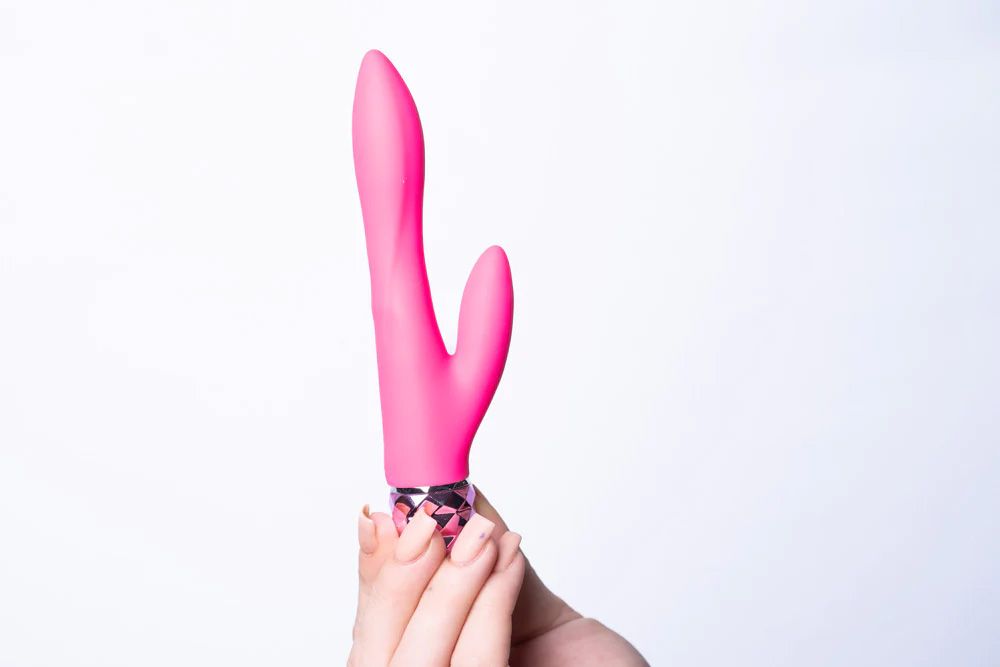 Roxie Maia Crystal Gem Lipstick Vibrator Pink