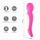 Zoe Rechargeable Dual Vibrating Wand Hot Pink