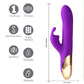 Karlin Supercharged Silicone Rabbit Rechargeable Purple