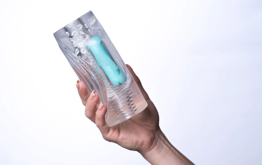 Aster Clear Stroker W/ Rechargeable Bullet