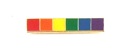 Lapel Pin Rainbow Bar