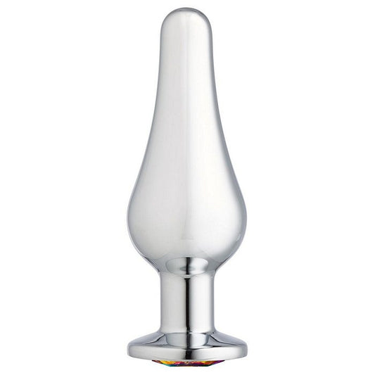 Cloud 9 Gems Silver Chromed Tall Anal Plug