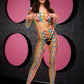 Lapdance Rainbow Crop Top & Pants Set O/s