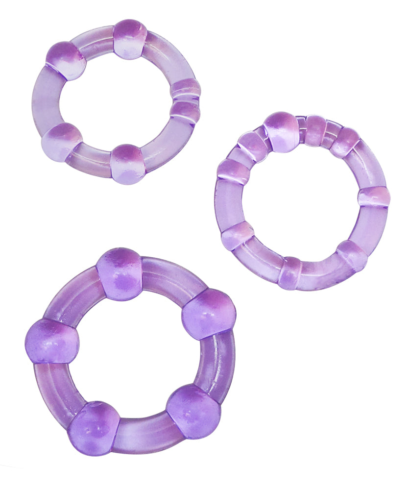 Stay Hard Cockrings Purple