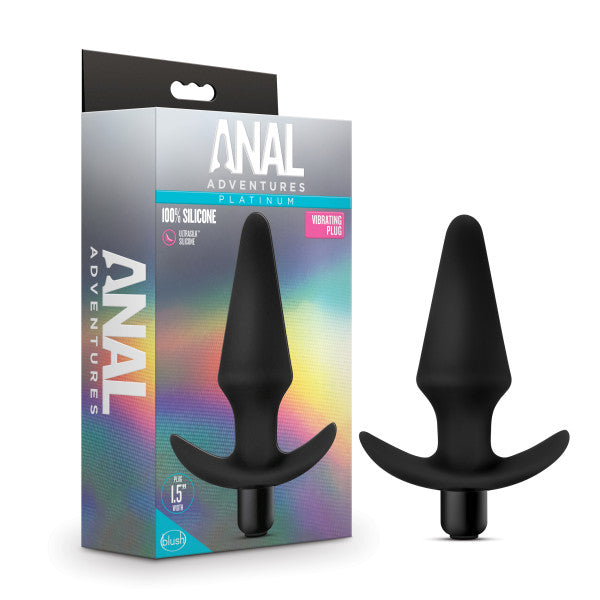 Anal Adventures Vibrating Plug Black