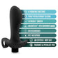 Anal Adventures Platinum Silicone Vibrating Prostate Massager 1 Black