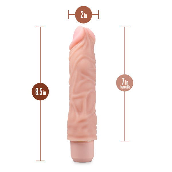 Dr. Skin Silicone Dr. David 8 In Vibrating Dildo