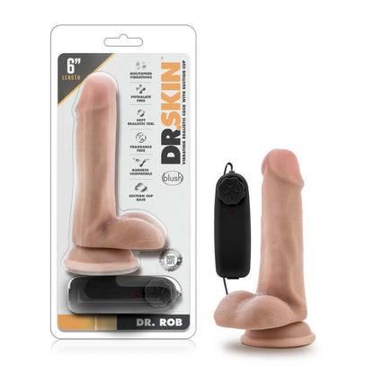 Dr Skin Dr. Rob 6in Cock Vanilla Vibrating