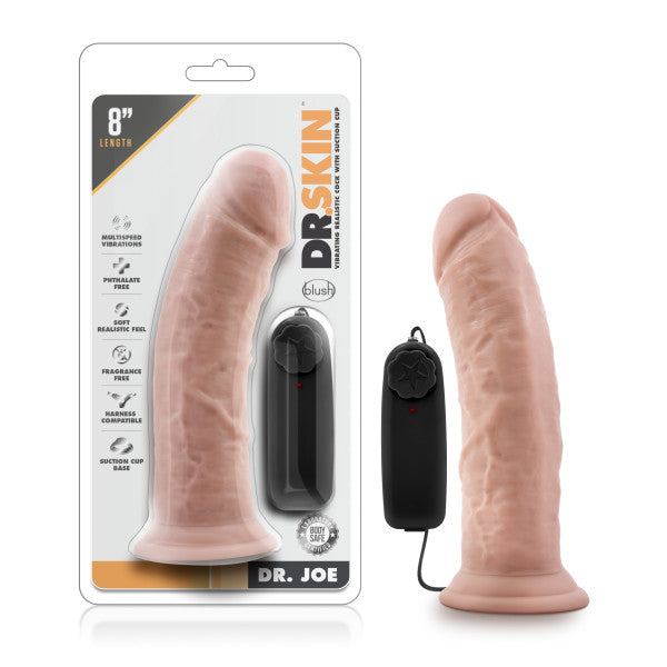 Dr. Skin Dr. Joe 8in Vibrating Cock W/ Suction Cup