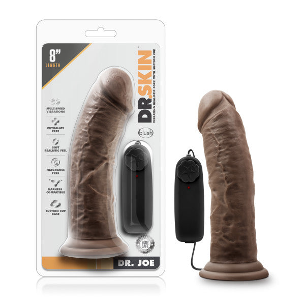 Dr. Skin Dr. Joe 8in Vibrating Cock W/ Suction Cup