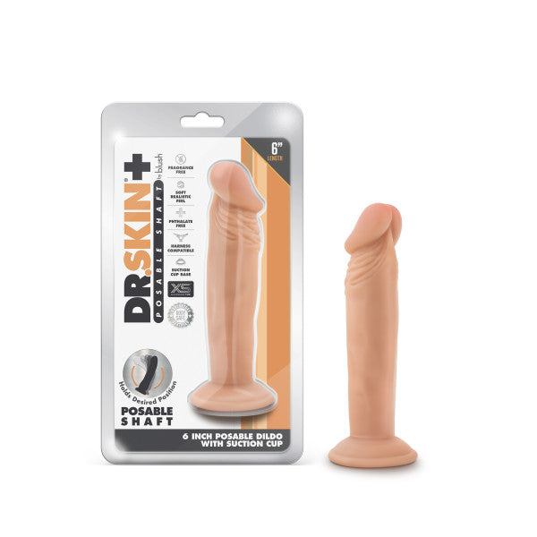 Dr. Skin Plus 6in Poseable Dildo