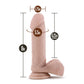 Dr Skin Plus 8in Posable Dildo W/ Balls