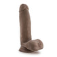 Au Naturel 7 Dildo W/balls Chocolate "