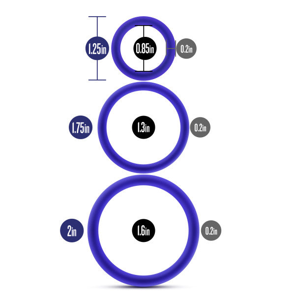 Performance Vs4 Pure Premium Silicone Cockring Set