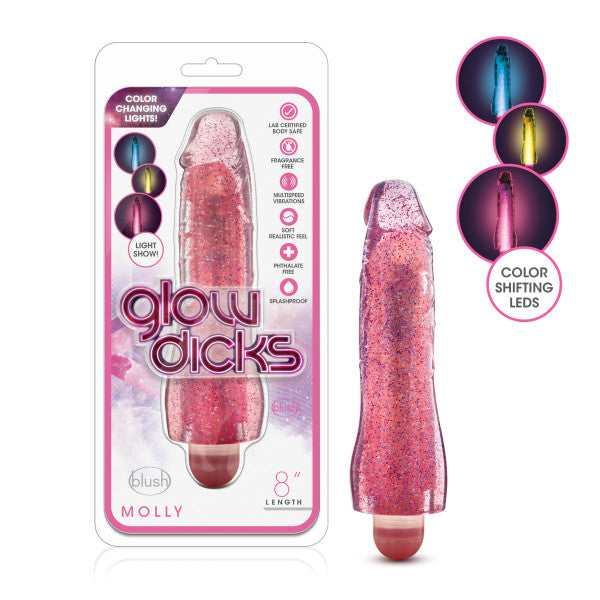 Glow Dicks Molly Glitter Vibrator