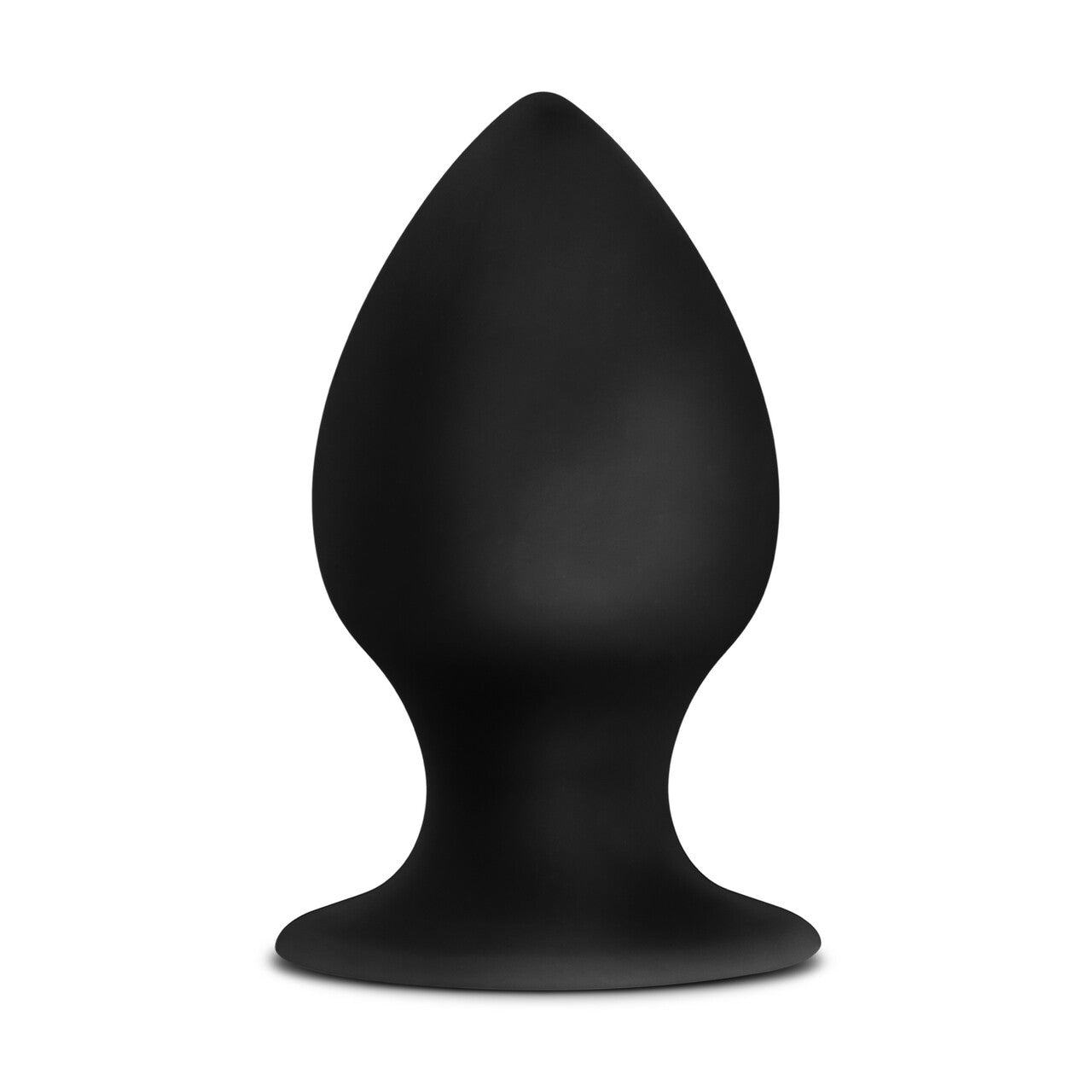 Anal Adventures Platinum Silicone Anal Stout Plug Black