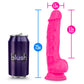 Neo Elite 7.5in Silicone Dual Density Cock W/ Balls Neon