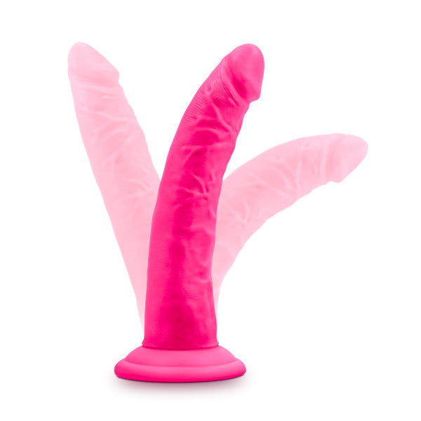 Neo Elite 7.5in Silicone Dual Density Cock Neon