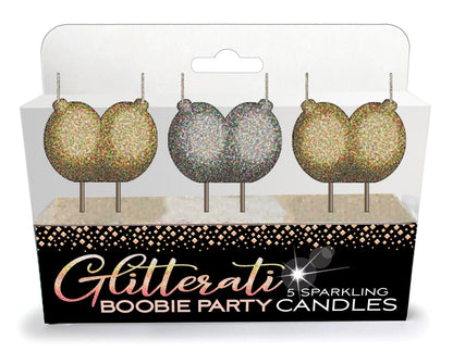 Glitterati Boobie Candle Set