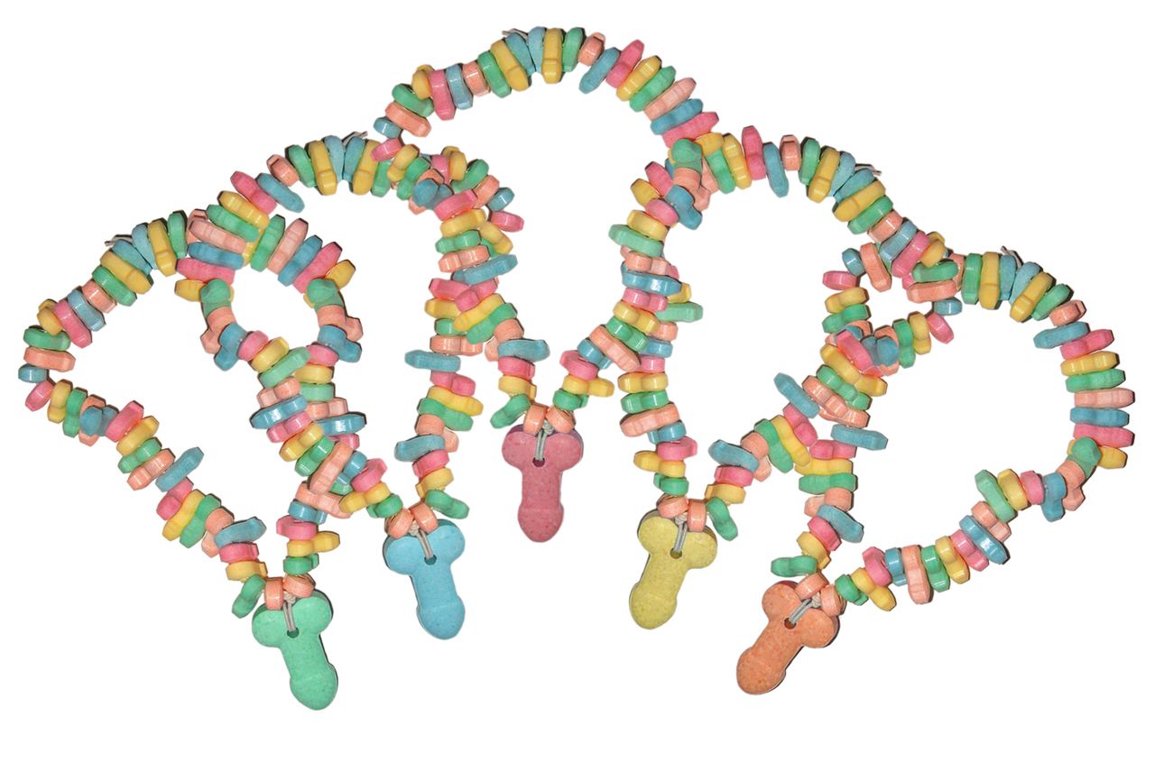 Candy Penis Necklace Display 24pc