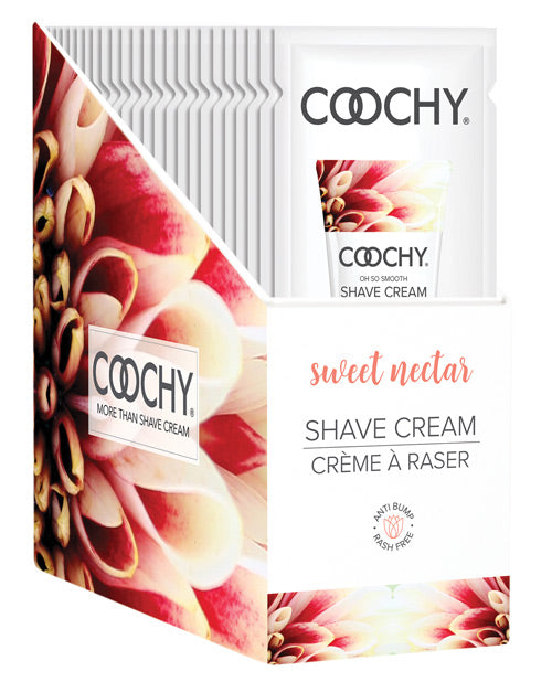 Coochy Shave Cream Sweet Nectar Foil 15 Ml 24pc Display