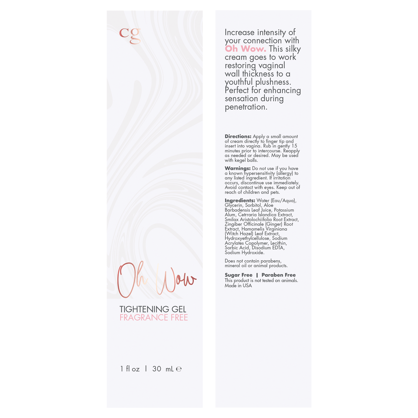 Cgc Oh Wow Tightening Gel 1 Fl Oz Au Naturel