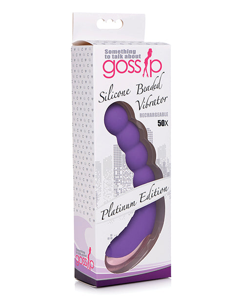 Gossip Silicone Beaded G-spot Rechargeable Vibrator