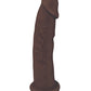 Fleshstixxx 6in Silicone Dildo No Balls Chocolate