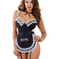 French Maid Fantasy Black O/s